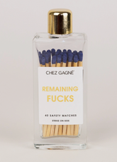 Remaining Fucks - Glass Bottle Matches